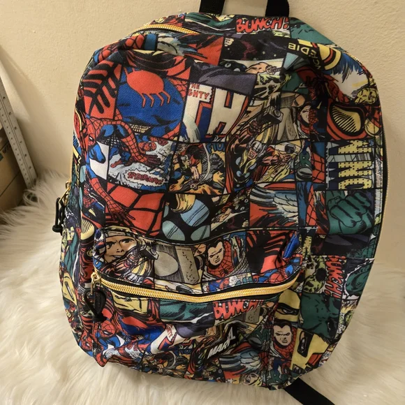 Marvel Comic Book Print Classics Backpack - Multicolor - Picture 4 of 11